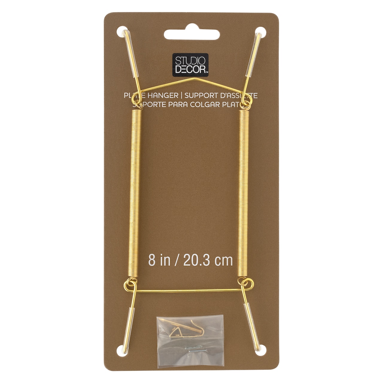 12 Pack: Brass Plate Hanger by Studio Décor®
